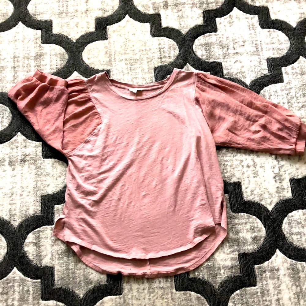 Light Pink Long Sleeved Blouse